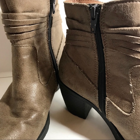 ♥️b.o.c. Born brown leather booties ankle boots - Picture 4 of 8